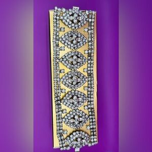 Elegant Art Deco Bracelet with Sparkling Rhinestones